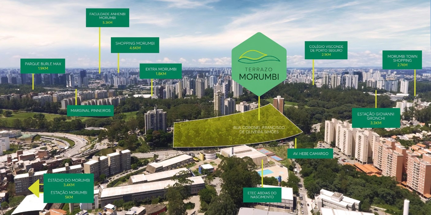 Região do Lançamento TERRAZZO Morumbi