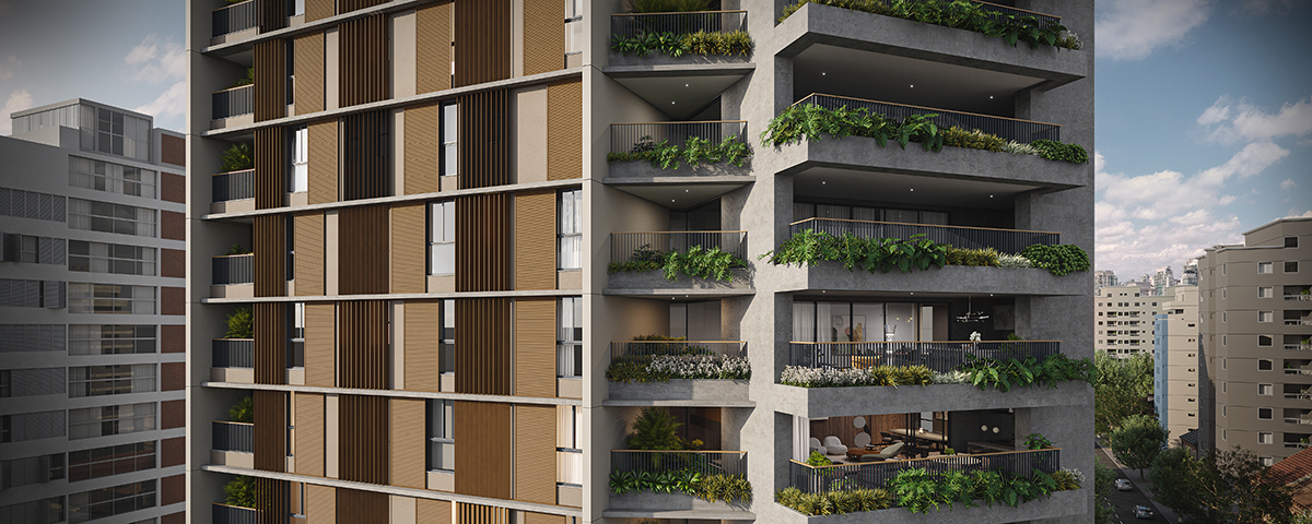 Detalhe Da Fachada Do Arte Concreta Jardins